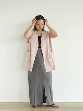 「FIKA（フィカ）のアイテム（スカート）」を使った、FIKA.さん（レディース・156cm）の夏コーディネート