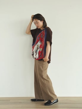 「FIKA（フィカ）のアイテム」を使った、FIKA.さん（レディース・156cm）の夏コーディネート
