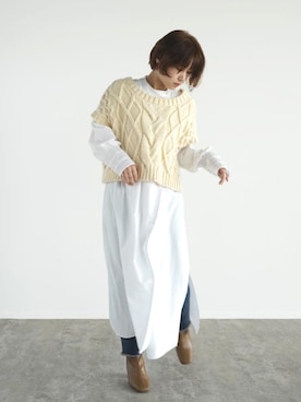 「FIKA（フィカ）のアイテム」を使った、FIKA.さん（レディース・152cm）の秋コーディネート