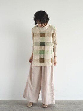 「FIKA（フィカ）のアイテム」を使った、FIKA.さん（レディース・161cm）の冬コーディネート