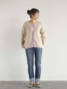 「FIKA（フィカ）のアイテム」を使った、FIKA.さん（レディース・162cm）の冬コーディネート