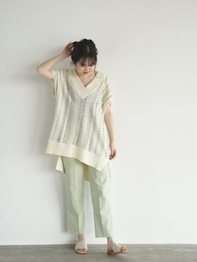「FIKA（フィカ）のアイテム」を使った、FIKA.さん（レディース・168cm）の春コーディネート