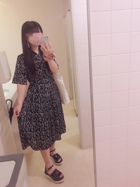 「179/WG（イチナナキュウダブルジー）のアイテム（ワンピース/ドレス）」を使った、♡𝒦さん（レディース・159cm）の夏コーディネート