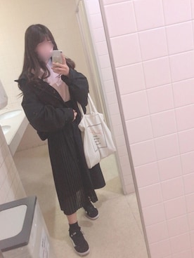 「ANDGEEBEE」｜「アイテム（スニーカー）」を使った、♡𝒦さん（レディース・159cm）の秋コーディネート