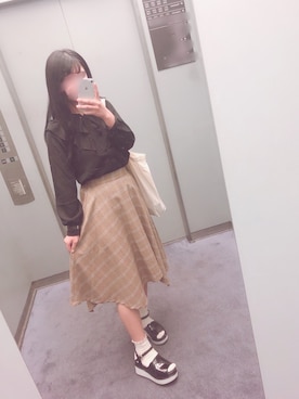 ♡𝒦さん（レディース・159cm）の秋コーディネート