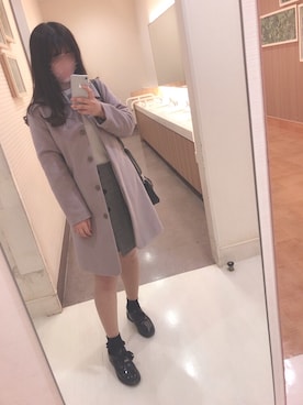 「passage mignon/flaneur（パサージュミニョンフラヌール）のアイテム」を使った、♡𝒦さん（レディース・159cm）の冬コーディネート