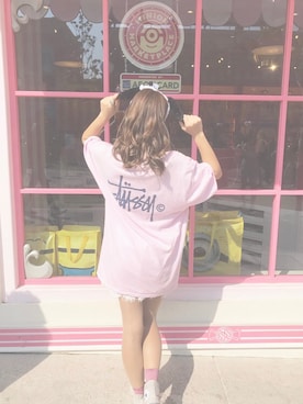 「アイテム（カチューシャ、ホワイト系）」を使った、あんなさん（レディース・157cm）の春コーディネート