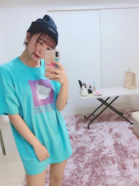 「ストリート女子」｜「アイテム（ニットキャップ/ビーニー）」を使った、あんなさん（レディース・157cm）の秋コーディネート