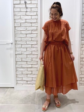 「TITE IN THE STORE（ティテ　インザ　ストア）のアイテム」を使った、chikochanさん（レディース・167cm）の夏コーディネート