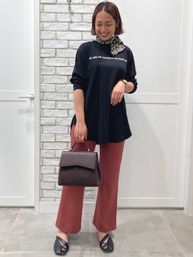 「TITE IN THE STORE（ティテ　インザ　ストア）のアイテム」を使った、chikochanさん（レディース・167cm）の秋コーディネート