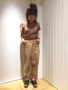 「PLUIE（プリュイ）のアイテム（ネックレス）」を使った、MIKUさん（レディース・150cm）の夏コーディネート