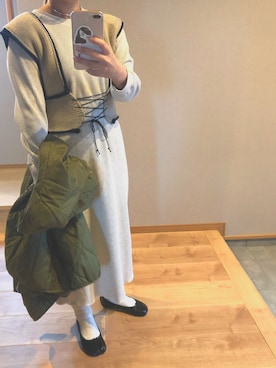 「アイテム（ブルゾン）」を使った、MIKUさん（レディース・150cm・30代）の冬コーディネート