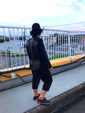 「halluci（ハルシ）のアイテム」を使った、幻の金次さん（メンズ・165cm）の秋コーディネート