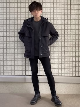 「UNIQLO+J」｜豪さん（メンズ・178cm・20代）の秋コーディネート