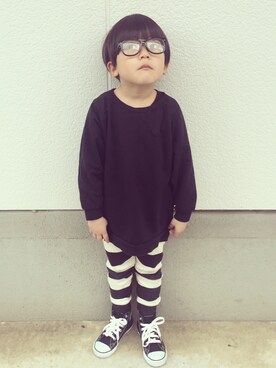 eightmaaanさんの「CONVERSE / ALLSTAR HI ＜KIDS＞」を使ったコーディネート