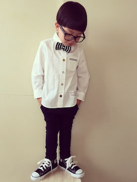 「ARCH & LINE（アーチアンドライン）のアイテム」を使った、eightmaaanさん（キッズ・100cm）の夏コーディネート