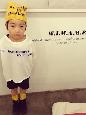 「bobo chose（ボボ チョース）のアイテム」を使った、eightmaaanさん（キッズ・110cm）の秋コーディネート