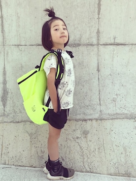 「RE/SP（アールイーエスピー）のアイテム（バッグ）」を使った、eightmaaanさん（キッズ・104cm）の夏コーディネート