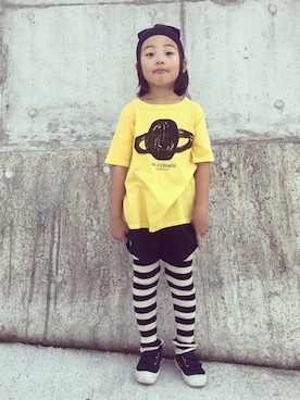 「bobo chose（ボボ チョース）のアイテム」を使った、eightmaaanさん（キッズ・120cm）の秋コーディネート