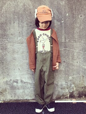 「bobo chose（ボボ チョース）のアイテム」を使った、eightmaaanさん（キッズ・120cm）の冬コーディネート