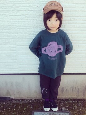 「bobo chose（ボボ チョース）のアイテム」を使った、eightmaaanさん（キッズ・125cm）の春コーディネート