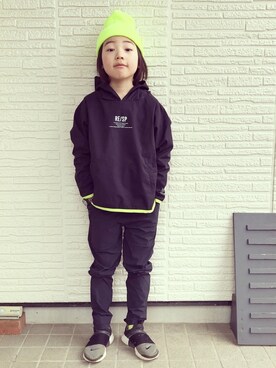 「こども ビームス（コドモビームス）のアイテム（パンツ）」を使った、eightmaaanさん（キッズ・125cm）の春コーディネート