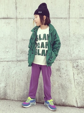 「こども ビームス（コドモビームス）のアイテム（ニットキャップ/ビーニー）」を使った、eightmaaanさん（キッズ・125cm）の春コーディネート