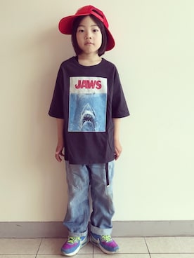 「bobo chose（ボボ チョース）のアイテム」を使った、eightmaaanさん（キッズ・125cm）の春コーディネート