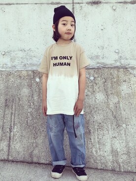 「こども ビームス（コドモビームス）のアイテム（ニットキャップ/ビーニー）」を使った、eightmaaanさん（キッズ・125cm）の春コーディネート