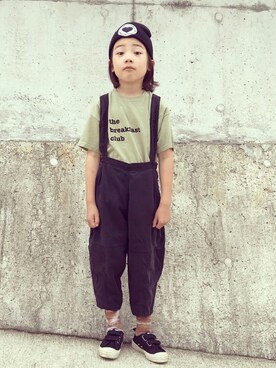 「こども ビームス（コドモビームス）のアイテム（パンツ）」を使った、eightmaaanさん（キッズ・125cm）の夏コーディネート