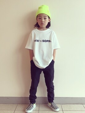「こども ビームス（コドモビームス）のアイテム（パンツ）」を使った、eightmaaanさん（キッズ・125cm）の夏コーディネート