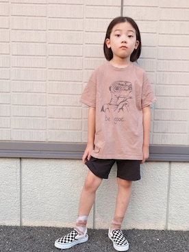 「こども ビームス（コドモビームス）のアイテム（パンツ）」を使った、eightmaaanさん（キッズ・125cm）の夏コーディネート