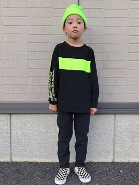 「こども ビームス（コドモビームス）のアイテム（パンツ）」を使った、eightmaaanさん（キッズ・125cm）の夏コーディネート