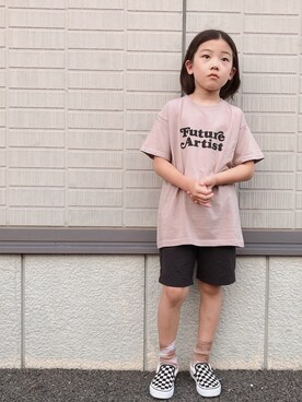 「こども ビームス（コドモビームス）のアイテム（パンツ）」を使った、eightmaaanさん（キッズ・125cm）の夏コーディネート