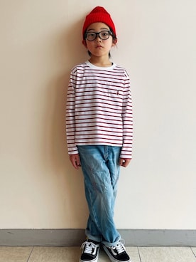 「MACKINTOSH PHILOSOPHY（ﾏｯｷﾝﾄｯｼｭ ﾌｨﾛｿﾌｨｰ）のアイテム」を使った、eightmaaanさん（キッズ・130cm）の春コーディネート