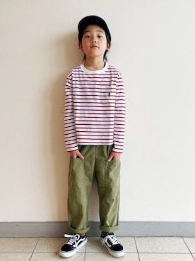 「MACKINTOSH PHILOSOPHY（ﾏｯｷﾝﾄｯｼｭ ﾌｨﾛｿﾌｨｰ）のアイテム」を使った、eightmaaanさん（キッズ・130cm）の春コーディネート