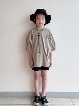 「アイテム（ハット）」を使った、eightmaaanさん（キッズ・132cm）の春コーディネート