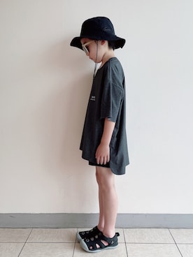 「アイテム（ハット）」を使った、eightmaaanさん（キッズ・132cm）の春コーディネート