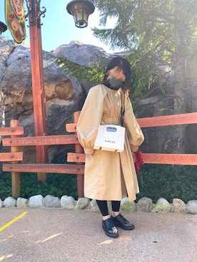「Yohji Yamamoto（ヨウジヤマモト）のアイテム（ドレスシューズ）」を使った、なさん（レディース・154cm）の秋コーディネート