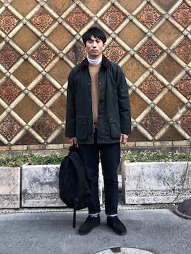 「アイテム（ブルゾン）」を使った、カナンさん（メンズ・170cm・30代）の冬コーディネート