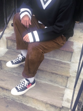 「アイラブCONVERSE」｜ともさん（メンズ・174cm）の秋コーディネート