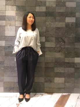 「actuel（アクチュエル）のアイテム」を使った、じゅんさん（レディース・150cm）の冬コーディネート