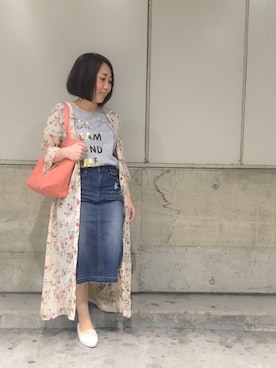 「actuel（アクチュエル）のアイテム」を使った、じゅんさん（レディース・150cm）の春コーディネート