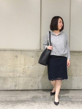 「INTERPLANET（インタープラネット）のアイテム」を使った、じゅんさん（レディース・150cm）の春コーディネート