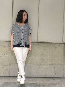 「actuel（アクチュエル）のアイテム」を使った、じゅんさん（レディース・150cm）の夏コーディネート