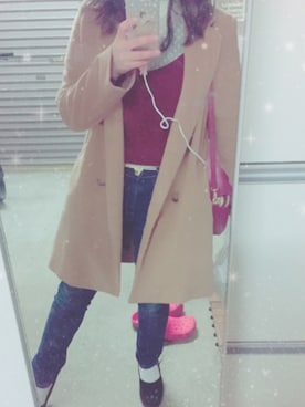 「EDWIN（エドウィン）の【EDWIN】ジャージーズストレート（デニムパンツ、ブルー系）」を使った、あいさん（レディース）の春コーディネート