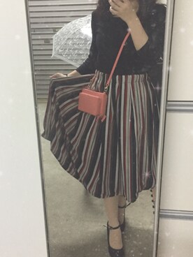 「わからないのアイテム（スカート、その他）」を使った、あいさん（レディース）の春コーディネート