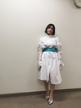 「MIKIO SAKABE（ミキオ サカベ）のアイテム（ワンピース/ドレス）」を使った、IMALUさん（レディース・150cm）の春コーディネート