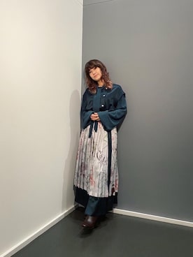「tiit（ティート）のアイテム」を使った、IMALUさん（レディース・150cm）の秋コーディネート