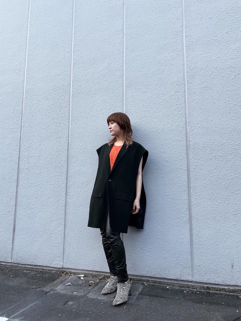 「CINOH、gstarraw、roomno.8、Diesel、身長150cmファッション」｜「G-STAR RAWのアイテム（トップス、オレンジ系）」を使った、IMALUさん（レディース・150cm）の春コーディネートの1枚目の写真